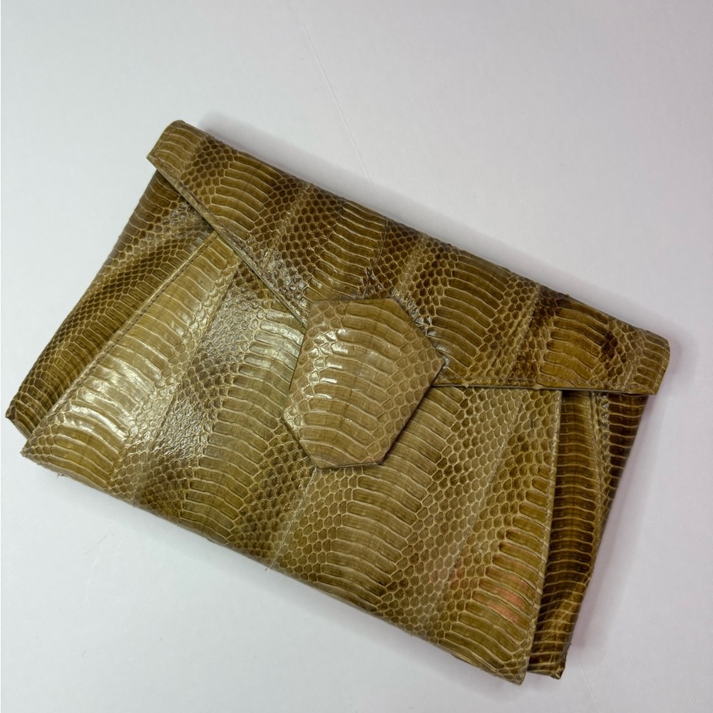 J.Renee Textured Tan Clutch